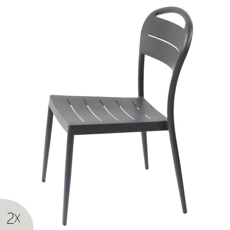 Restaurant Metal Steel Black Round Outdoor Coffee Table