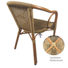 Furniture Rattan Outdoor And Restaurant Aluminium Bamboo Bistro Chair