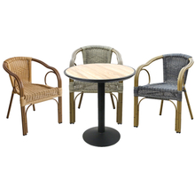 Garden Rattan Coffee Bistro Aluminium Table And Chairs Set