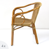 Outdoor Bamboo Aluminium Rattan Garden Flower Chair
