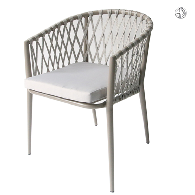 Garden Bar Cafe Rope Chair Factory Customized