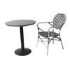 Bistro Garden Patio Rattan Dining Outdoor Table And 2 Chair Set
