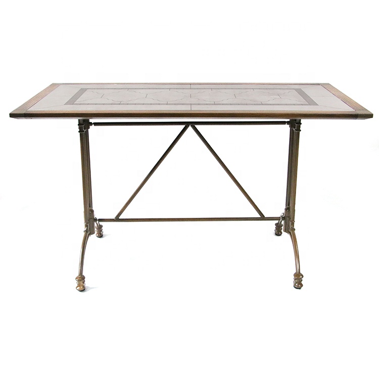 Wholesale Metal Garden Set Dining Tops Tables Patio Ceramic Table