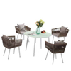 Cheap Round Glass Dining Table Set for Sale