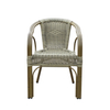 Modern Outdoor Black Rattan Dining Chairs For Sale