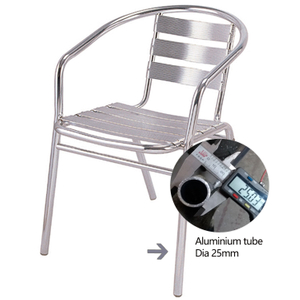 Outdoor Garden Chairs Modern Frame Cafe Aluminium Chair