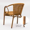 Outdoor Bamboo Aluminium Rattan Garden Flower Chair