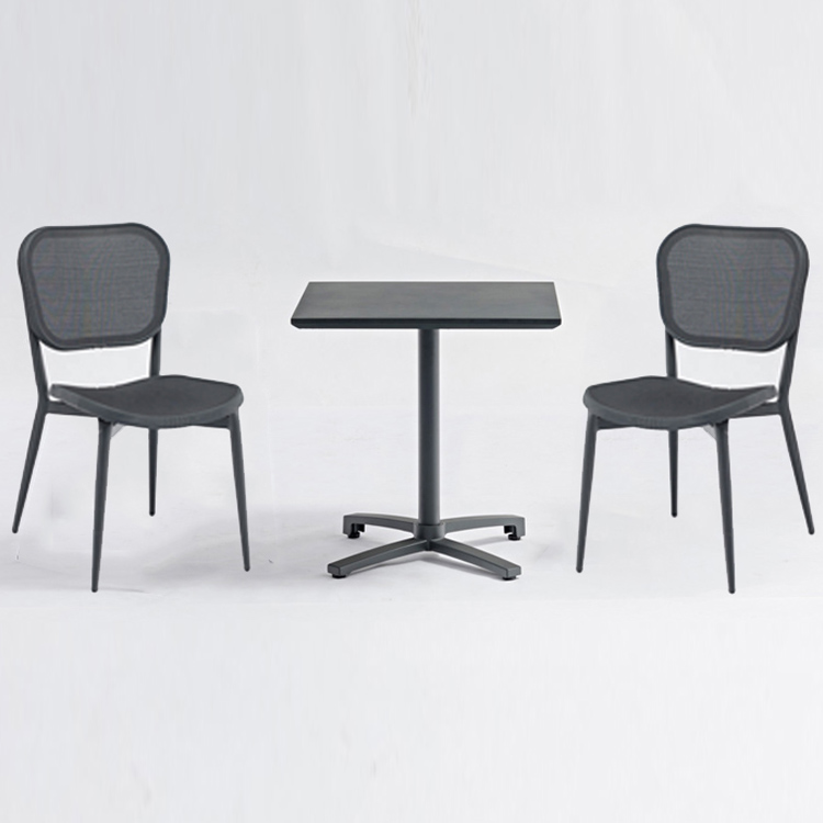 French Modern Paris Outdoor Mesh Chairs Aluminium Bistro Chair