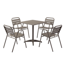 Modern Outdoor Bistro Aluminum Patio Furniture Set