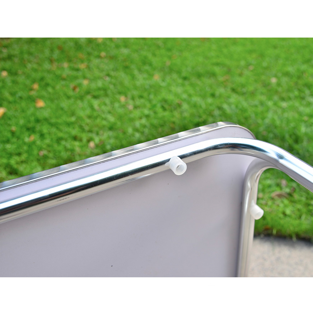 Beach Square Stainless Steel Cafe Table And Chairs China Manufacturer