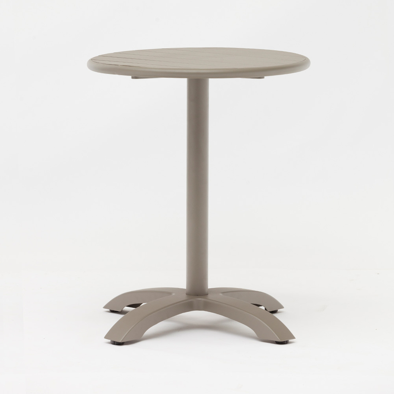 Bistro Small Round Aluminum Metal Patio Dining Table