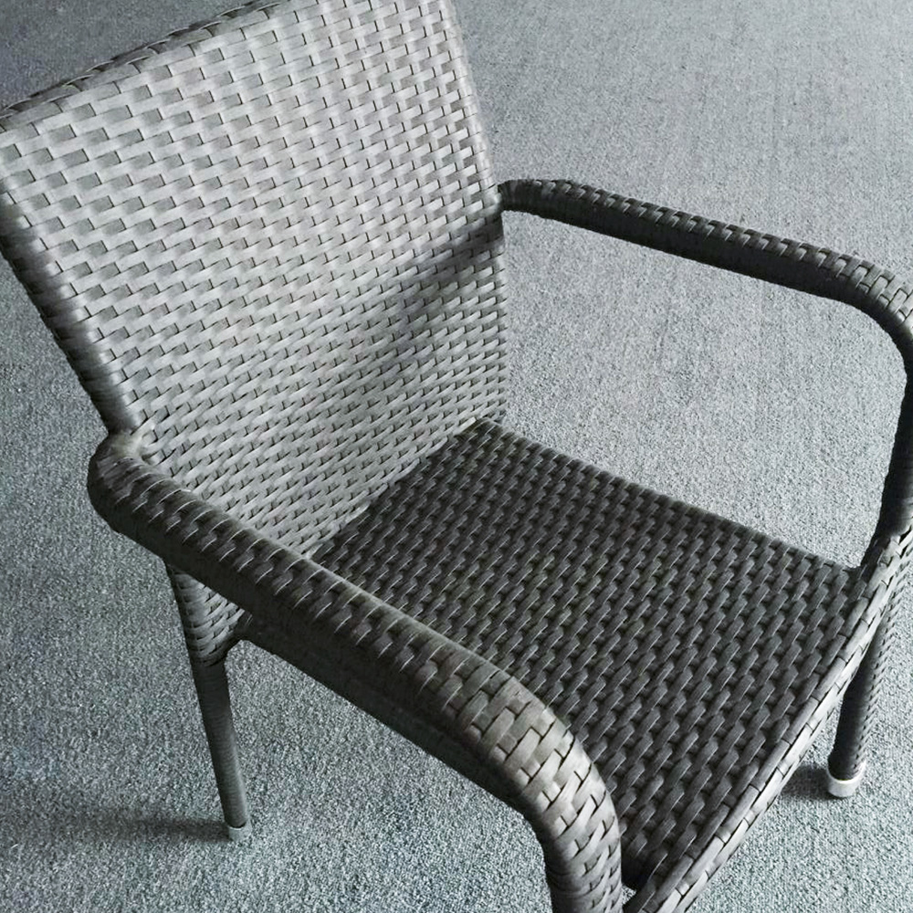 Bistro Garden Patio Outside Rattan Table Chairs Set