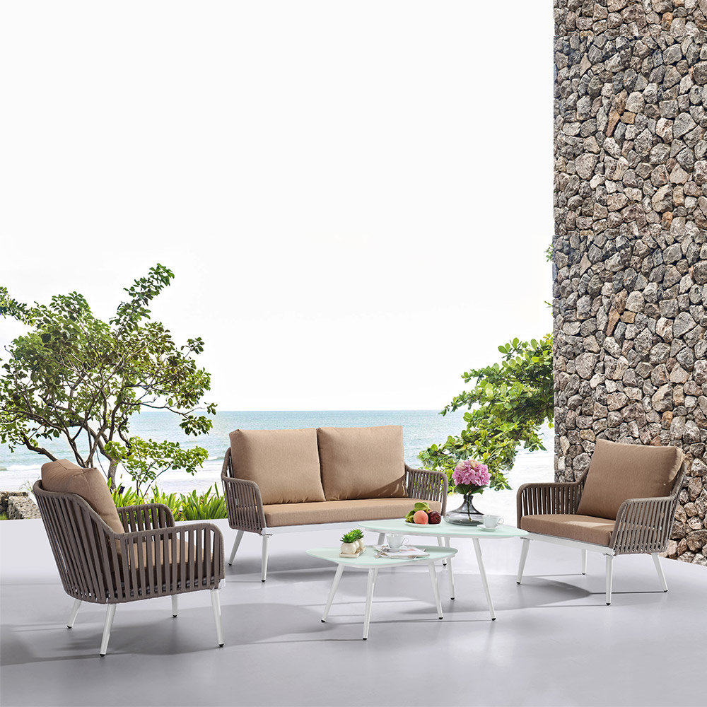 Outdoor Garden Patio Woven Rope Furniture And Chair