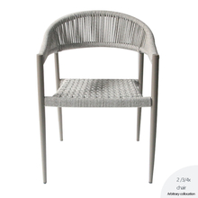 Outdoor Dining Restaurant Aluminium Rope Chair