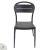 Restaurant Metal Steel Black Round Outdoor Coffee Table
