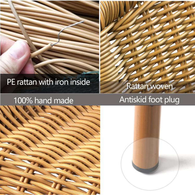 aluminium bamboo bistro chair (6)