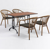 Metal Furniture Chairs Restaurant Stackable Outdoor Dining Chair