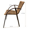 Wicker Chairs Round Garden Cane Outdoor High Back Rattan Chair