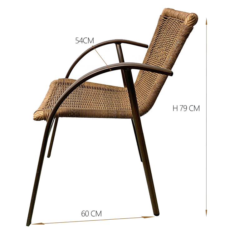 Wicker Chairs Round Garden Cane Outdoor High Back Rattan Chair