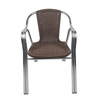 Wicker Rattan Round Double Aluminum Tube Chairs