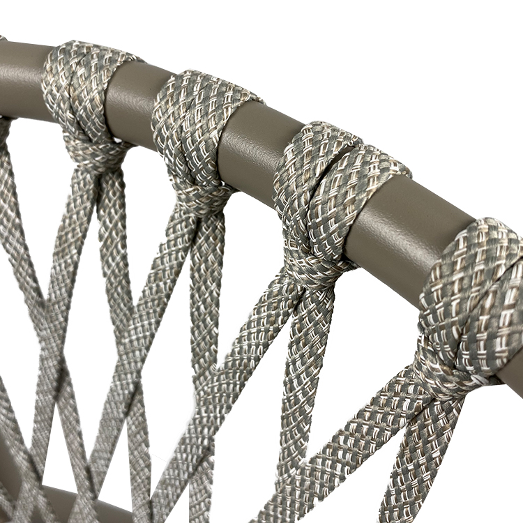 Garden Bar Cafe Rope Chair Factory Customized