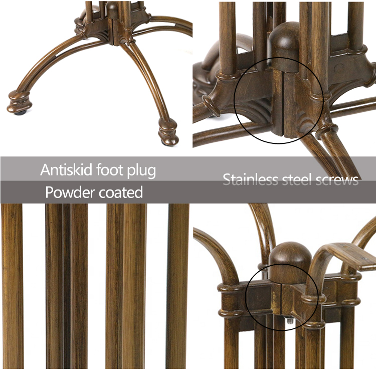 Industrial Iron Square Metal Dining Table Wood Furniture Legs