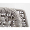 European Bistro Outdoor Patio Vintage Woven Bouncy Rope Dining Chair
