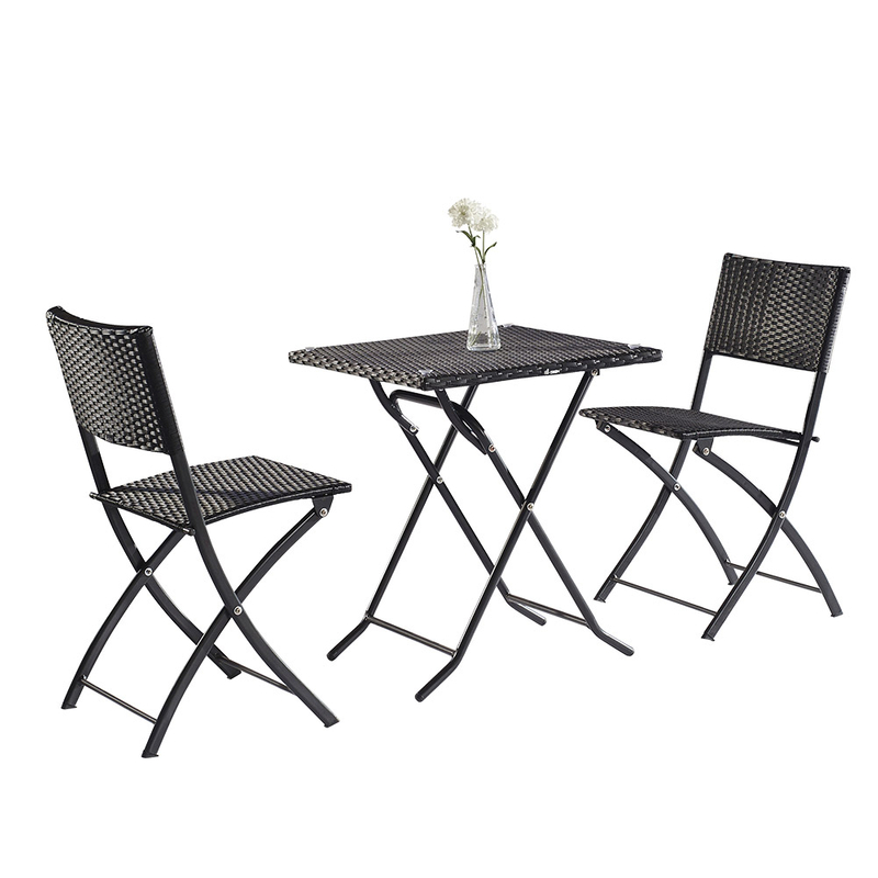 Bistro Garden Patio Folding Table And Chairs Set
