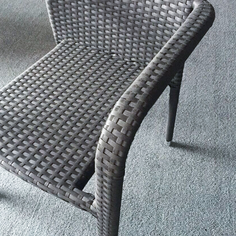 Bistro Garden Patio Outside Rattan Table Chairs Set