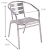 Outdoor Garden Chairs Modern Frame Cafe Aluminium Chair