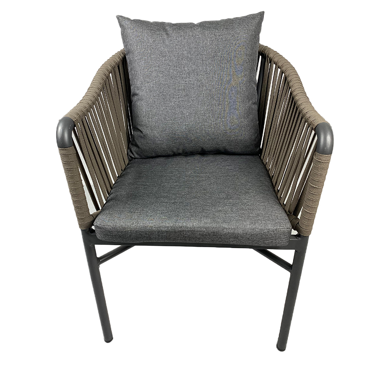 Cafe Bar Woven Colorful Braided Rope Chair