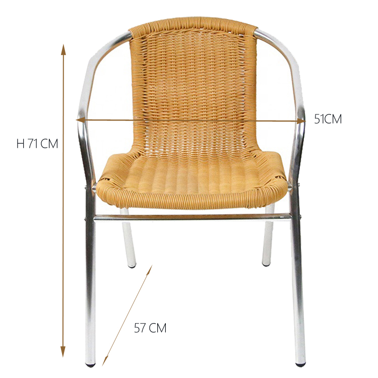 French Chairs Outdoor Cane Cafe Rattan Bistro Chair