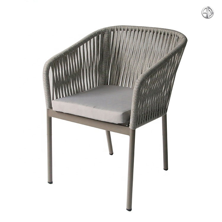 Coffee Shop Modern Restaurant Hotel Aluminum Rope Chair