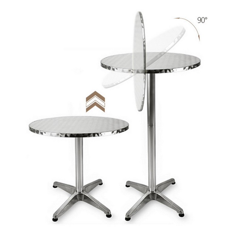 Outdoor Patio Folding Portable Top Cocktail Tall Bar Table