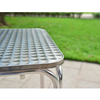 Modern Patio Restaurant Square Stainless Steel Table Factory 