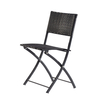 Bistro Garden outside Wicker Folding Patio Chairs