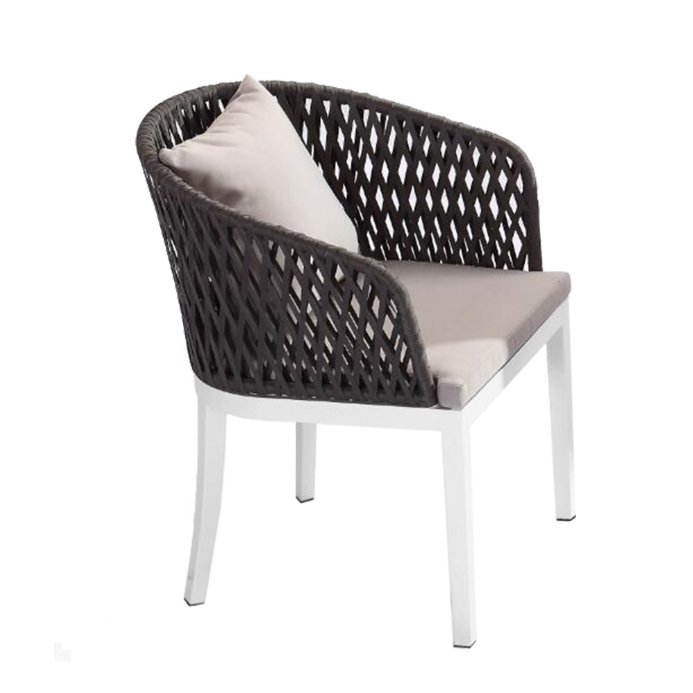 Outdoor Garden Corner Aluminum Rattan Wicker Dining Set