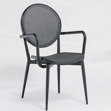 Bar And Cafe Stackable Aluminum Textilene Restaurant Chairs