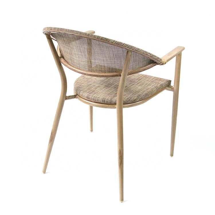 Bistro Bar Height Restaurant Aluminum Textilene Mesh Patio Chair