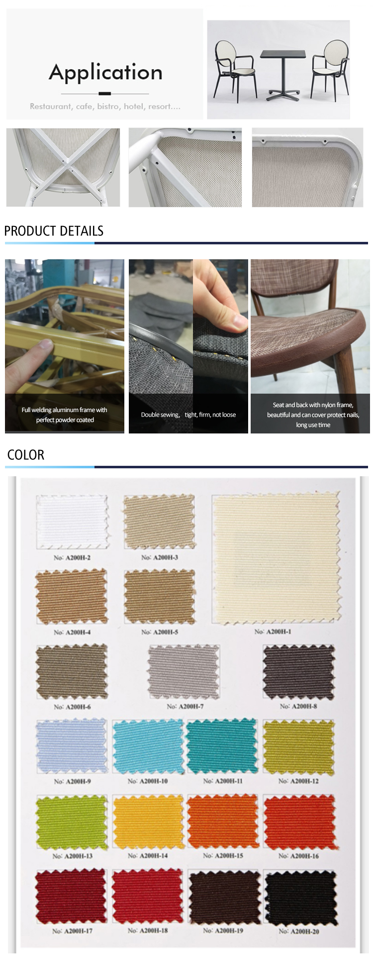 China outdoor dining table set