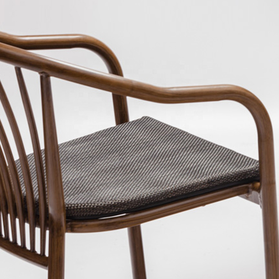 Modern Bar Cafe Stackable Aluminum Outdoor Chair With Arms