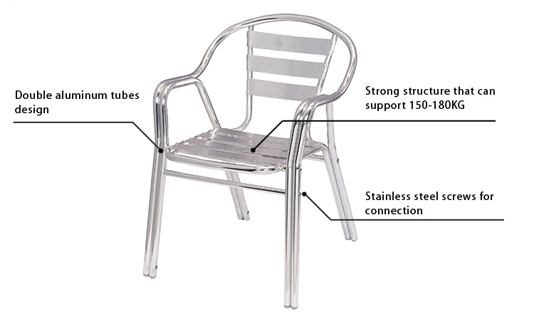 aluminum patio chairs (8)