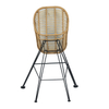 Outdoor Restaurant Metal Rattan Bar Stool Chair Manufacturer
