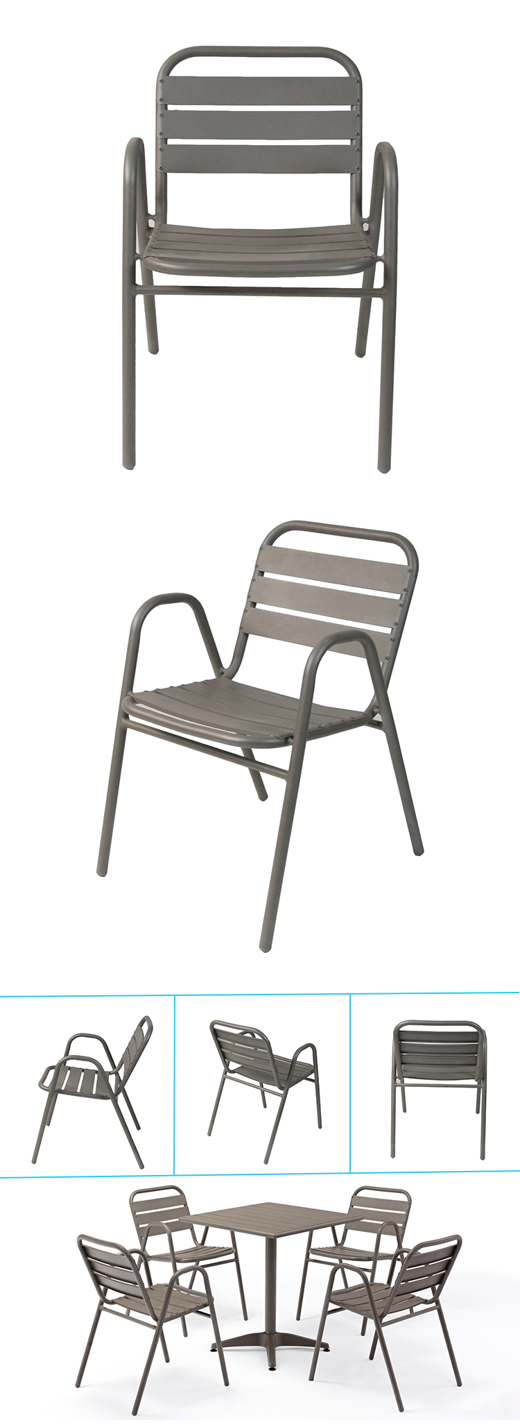 outdoor aluminium chair