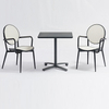 Bar And Cafe Stackable Aluminum Textilene Restaurant Chairs