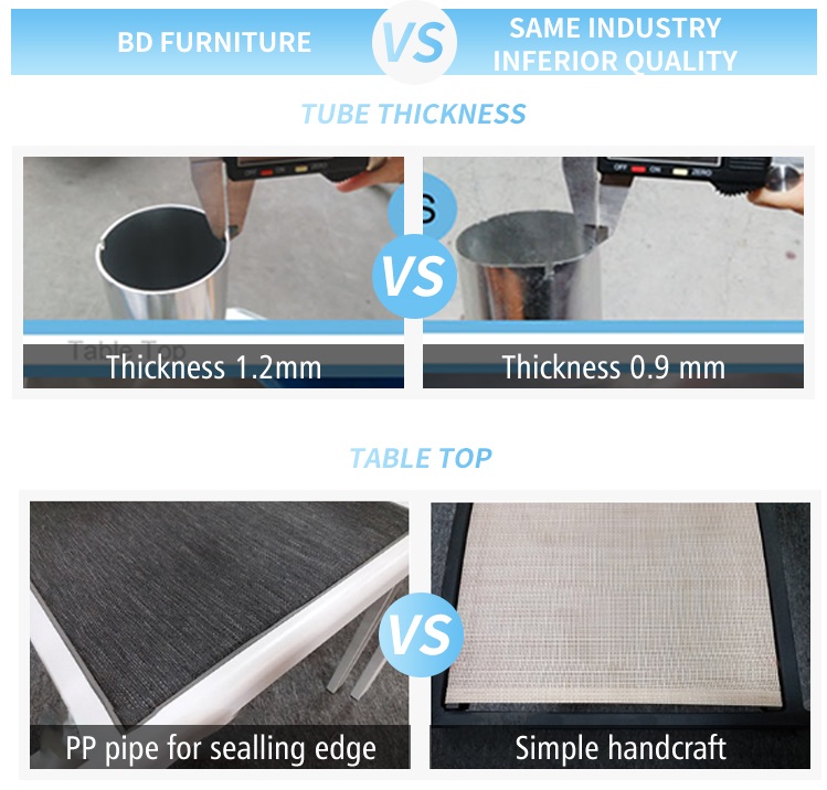 Patio outdoor dining table set