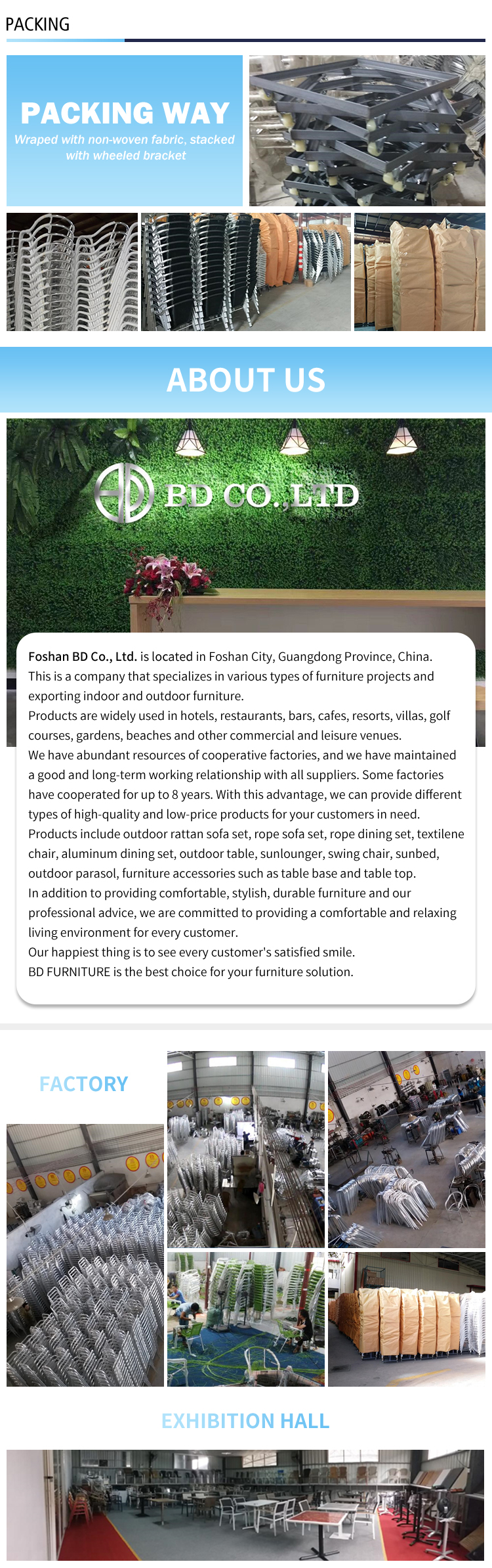 aluminium chair factory