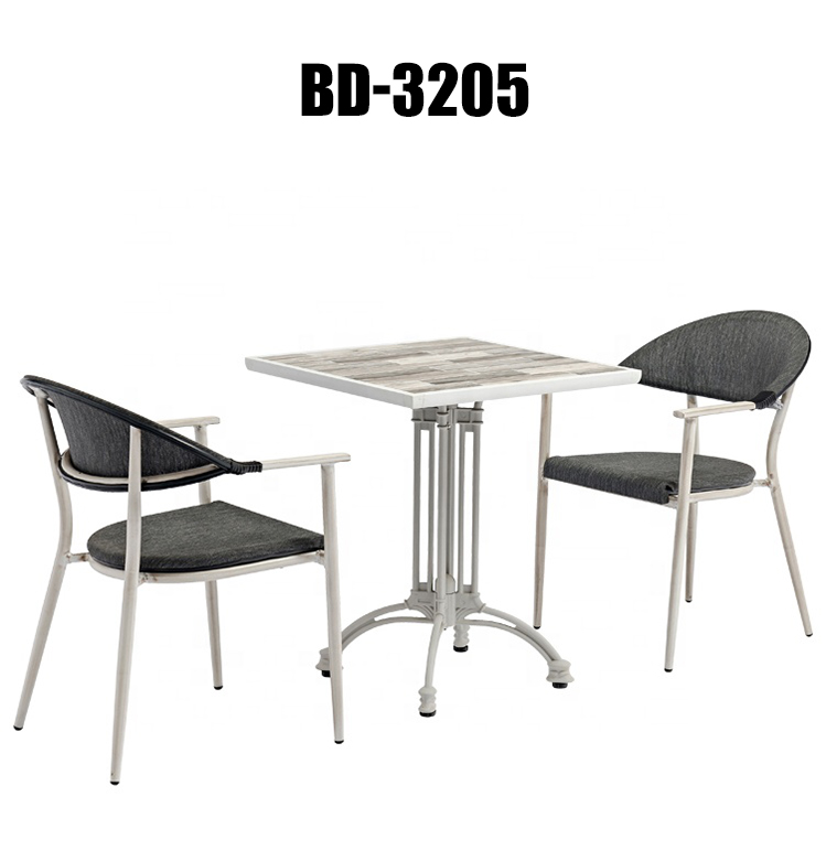 Bistro Bar Height Restaurant Aluminum Textilene Mesh Patio Chair