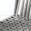 Outdoor Patio Dining Nylon Metal Woven Rope Chair