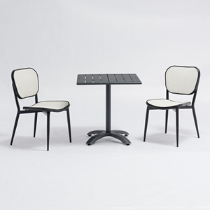 China Supply Outdoor Restaurant Square Customized Dining Table Set